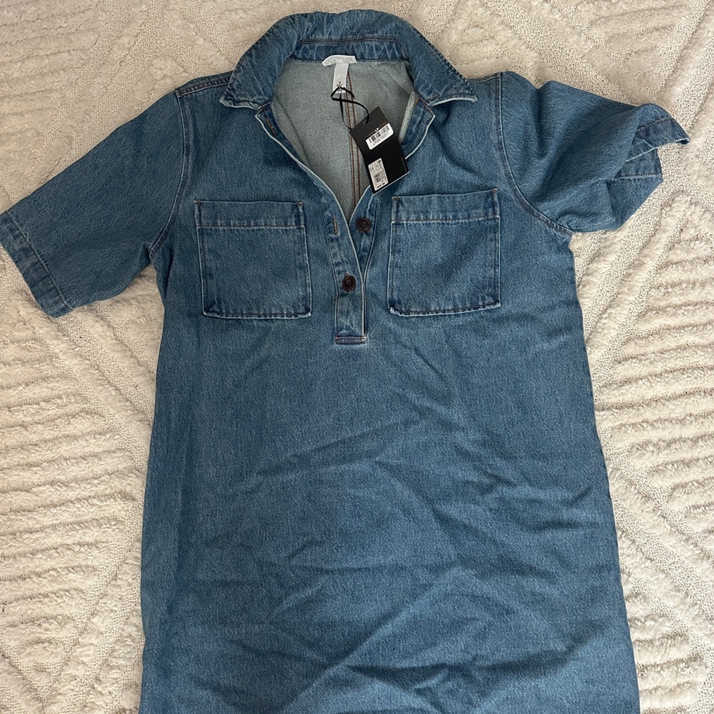 NWT Future Collective-Denim Short Sleeve Shirt